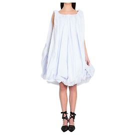 Vestido midi Jacquemus Lavande a rayas blanco y azul Blanco