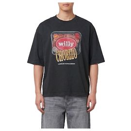 Willy Chavarria Camiseta OS Especial Chorizo Buffalo Negro