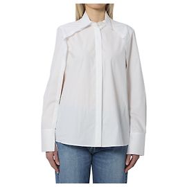 Federica Tosi White Cotton Open Sleeve Shirt White