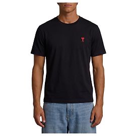 Ami Paris Ami de Coeur T-Shirt Schwarz Baumwolle Schwarz