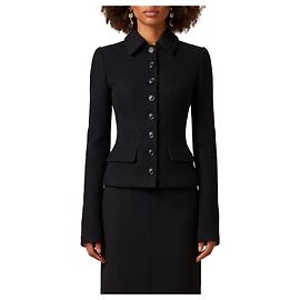 Dolce & Gabbana Einreihige Wolljacke Schwarz