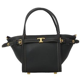 Tod's Mini mala de compras em couro Preto