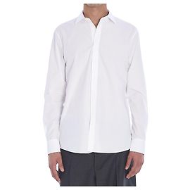 Valentino Garavani White Cotton Poplin Slim Fit Shirt White