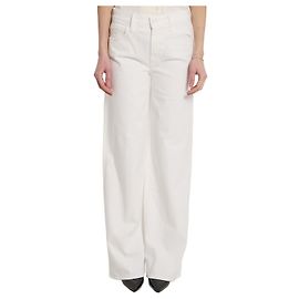 Mother Le jean The Rerun Zip Sneak Blanc