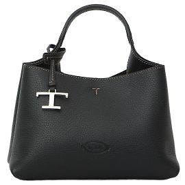 Borsa Micro Tod's in pelle grana nera Nero