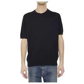 Camiseta John Smedley Kempton negra de algodón Negro