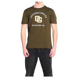 Dolce & Gabbana Baumwoll T-Shirt Grün Grün