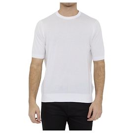 T-shirt John Smedley Kempton bianca in cotone Bianco