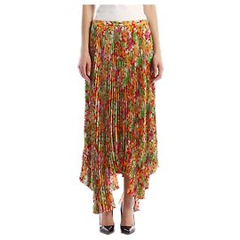 Jupe plissée Plan C à imprimé floral viscose Multicolore