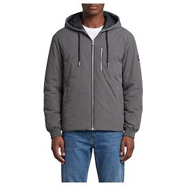 Moose Knuckles Northdale hooded bomber jacket Grey