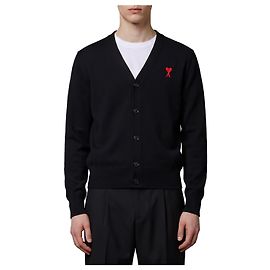 Ami Paris Ami de Coeur Wollencardigan Schwarz