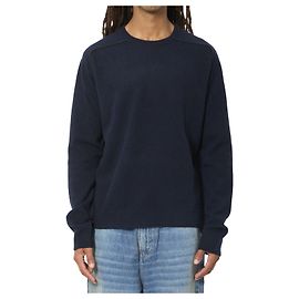 Maison Martin Margiela Crewneck-Pullover aus Schurwolle Blau