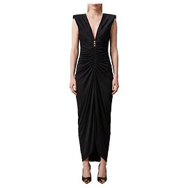 Versace Viscose jersey evening dress Black