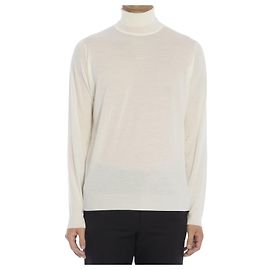 John Smedley Cherwell Rollkragenpullover aus weißer Merinowolle Weiß