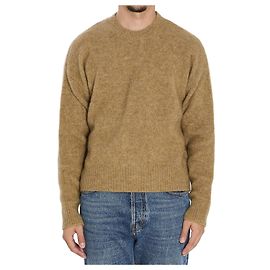 Ami Paris Pullover aus Alpaka und Wolle Beige