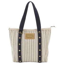 Louis Vuitton Antigua Cabas MM Tote Bag Marineblau