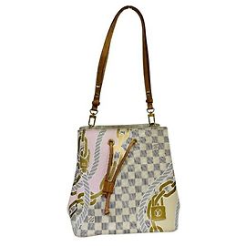Bolsa Louis Vuitton Damier Azur NeoNoe MM Branco