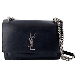 Autre Marque Sac à épaule YSL Sunset Medium en cuir noir Noir