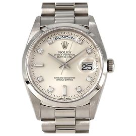 Rolex Day-Date PT Automatic Prata