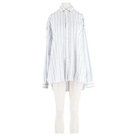 Autre Marque Camisa de algodón blanca Blanco