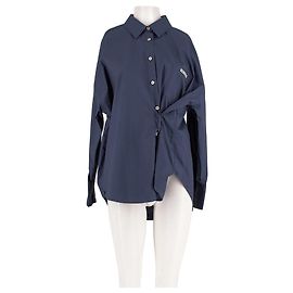 Autre Marque Camicia in cotone blu navy Blu navy