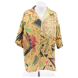Balmain Camisa amarilla estampada Amarillo