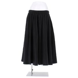 Falda Balenciaga de algodón negro Negro