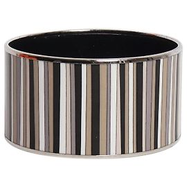 Hermès Bracelete esmaltado com riscas Carioca multicoloridas Multicor