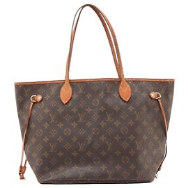 Louis Vuitton Brown 2008 Monogram Neverfull MM tote bag Brown