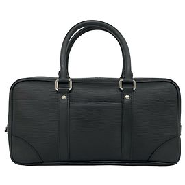 Bolsa de mão Louis Vuitton Vivienne Long em couro Epi Preto
