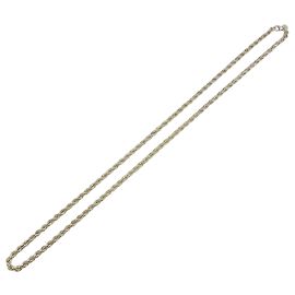 Autre Marque Tiffany Vintage Twisted Rope Chain Halskette Silber