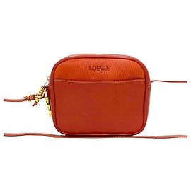 Loewe Vintage Velázquez Leather Shoulder Bag Red