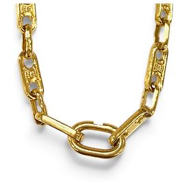 Céline Celine Vintage Triomphe Chain 2-Way Bracelet Necklace Golden