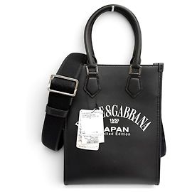 Dolce & Gabbana Leather Small Crossbody Bag Mini Tote Black