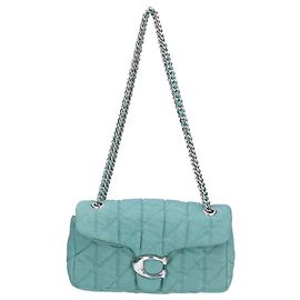 Borsa a tracolla trapuntata Coach CBG31 Tabby Verde