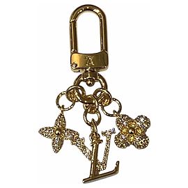 Portachiavi Louis Vuitton Micro Charm LV Iconic D'oro