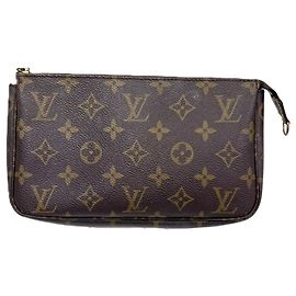 Louis Vuitton Pochette Accessoires Handbag Pouch Marrone