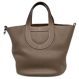 Hermès Brown Clemence and Swift In the Loop 23 Braun Taupe