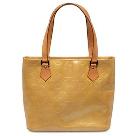 Louis Vuitton Beige Monogram Vernis Houston Beige