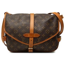 Louis Vuitton Brown Monogram Saumur 25 Marrom
