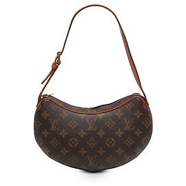 Louis Vuitton Brown Monogram Croissant PM Marrone
