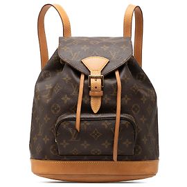 Louis Vuitton Brown Monogram Montsouris MM Castaño