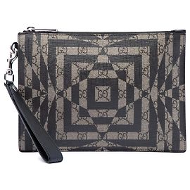 Clutch Gucci Beige GG Supreme Caleido Beige