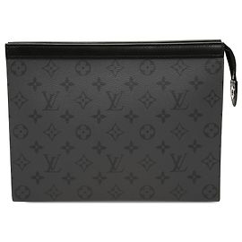 Louis Vuitton Gray Monogram Eclipse Reverse Pochette Voyage MM Outro