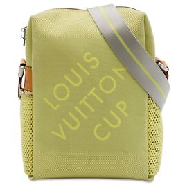 Bolsa Louis Vuitton Green Limited Edition Damier Geant LV Cup Weatherly Bag Dourado Verde