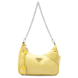 Bolsa Prada Yellow Mini Tessuto Re Edition 2005 Amarelo