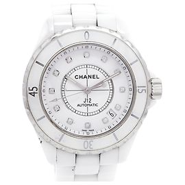 Orologio da uomo Chanel J12 12P Diamond H1629 Quadrante Bianco Altro