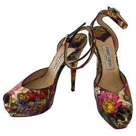 Jimmy Choo Sandalias de plataforma multicolores Multicolor