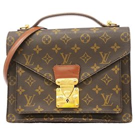 Bolsa Louis Vuitton Monogram Monceau 26 Marrom