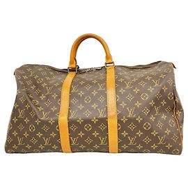 Louis Vuitton Boston Monogram Keepall 50 Marrone